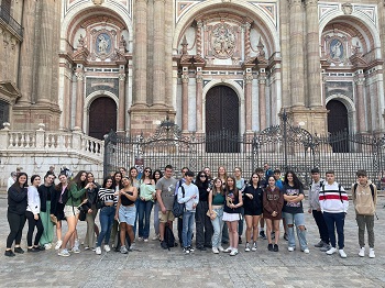 Visita de los alumnos de Saint Magloire a Málaga